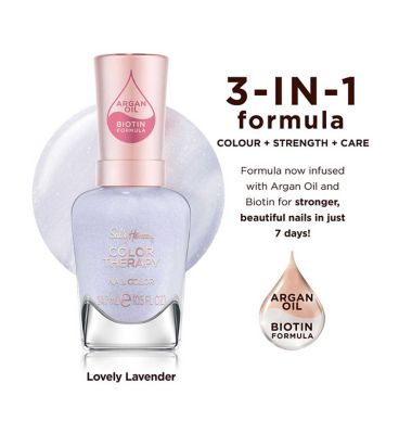 Sally Hansen Color Therapy Nail Polish - 392 - Lovely Lavender, 14.7ml&nbsp;