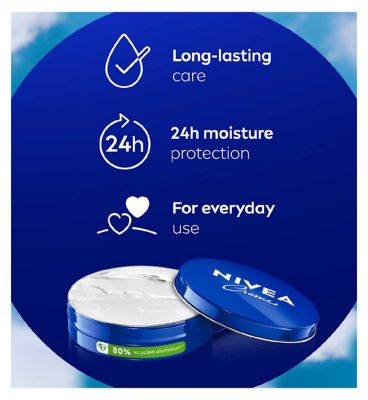 NIVEA Crème Moisturiser for Face Hand & Body Tin 250ml