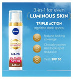 NIVEA Luminous630 CC Face Fluid 3in1 Dark SPF30 40ml