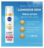 NIVEA Luminous630 CC Face Fluid 3in1 Light SPF30 40ml