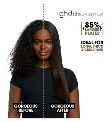 ghd Chronos Max Wide Plate Straightener - White