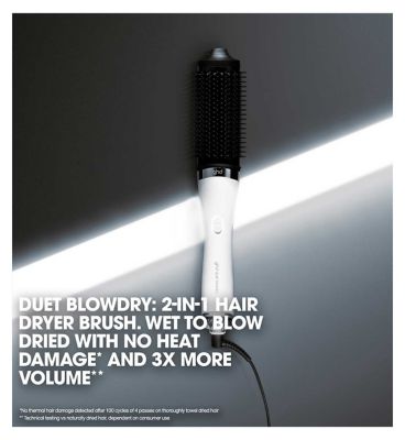 ghd Duet Blowdry 2-in-1 Hair Dryer Brush - White