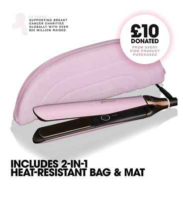 ghd Chronos Charity Limited Edition Hair Straightener in Pink Sorbet