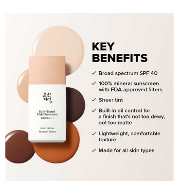 Beauty of Joseon Daily Tinted Fluid Sunscreen Broad Spectrum SPF30 PA +++