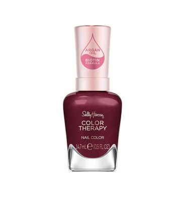 Sally Hansen Color Therapy Nail Polish - 374 - Wine Not, 14.7ml
