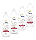 Dove Essentials Velvet Glow Body Wash 720ml x4 Bundle