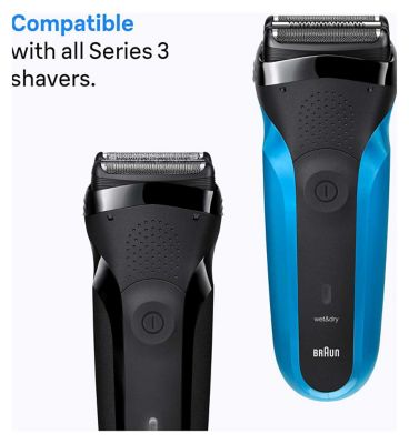 Braun Series 3 Electric Shaver ORIGINAL Replacement Head, Get Back 100% Performance, Compatible With Series 3 Shavers, 21B