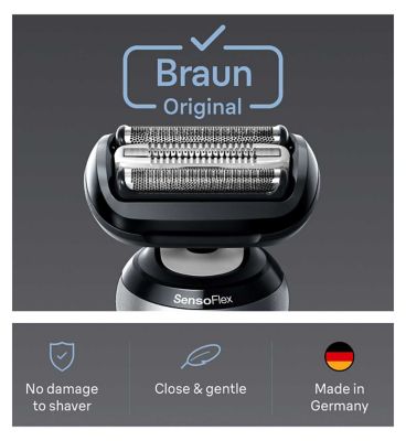 Braun Series 6 Electric Shaver ORIGINAL Replacement Head, Compatible With 60, 61, 62 Generations Shavers, 64B