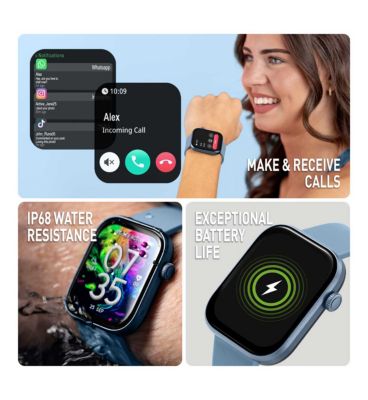 Reflex Active Series 40 Amoled Blue Calling Watch