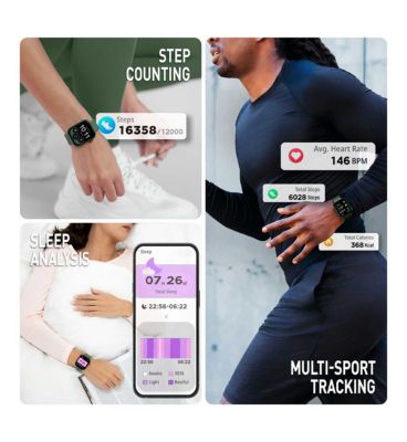 Reflex Active Series 40 Amoled Green Calling Watch