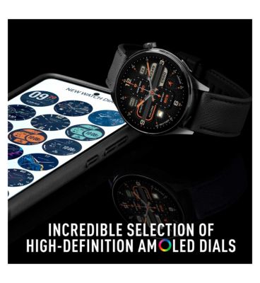 Reflex Active Series 45 Black Amoled Built in GPS Watch