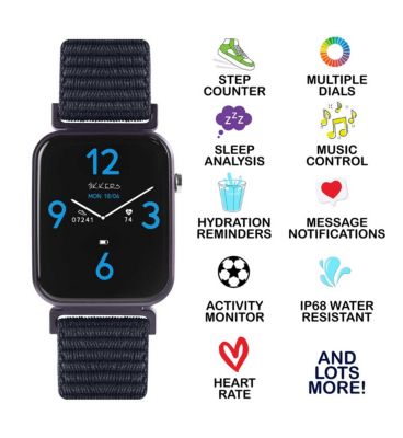 Tikkers Kids Series 13 Navy Velcro Strap Smart Watch