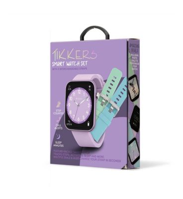 Tikkers Kids Series 13 Lilac Set Interchangeable Strap Watch
