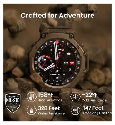 Amazfit T-Rex 3 Amoled Smartwatch Haze Gray 1.5 Inch