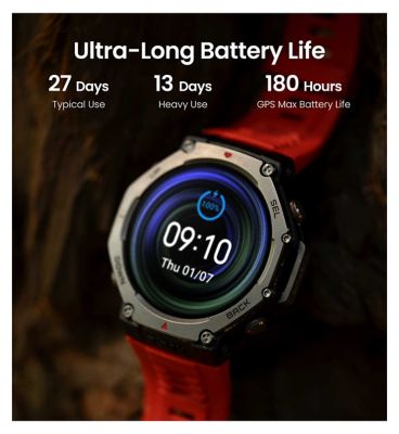 Amazfit T-Rex 3 Amoled Smartwatch Lava 1.5 Inch
