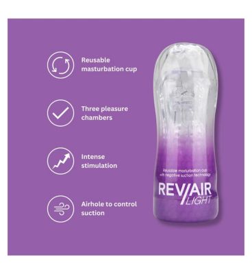 Rev-Air Reusable Masturbation Cup Light