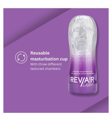 Rev-Air Reusable Masturbation Cup Light