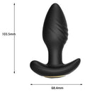 Toosh Remote Controlled Silicone Rotating and Vibrating Butt Plug