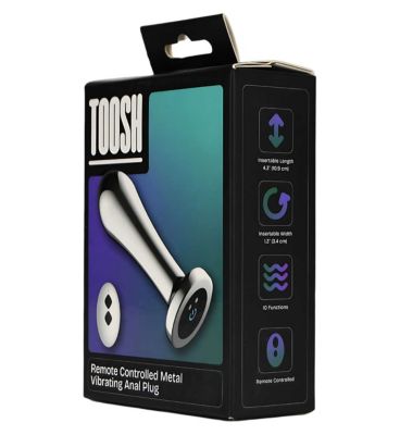 Toosh Remote Controlled Metal Vibrating Anal Plug