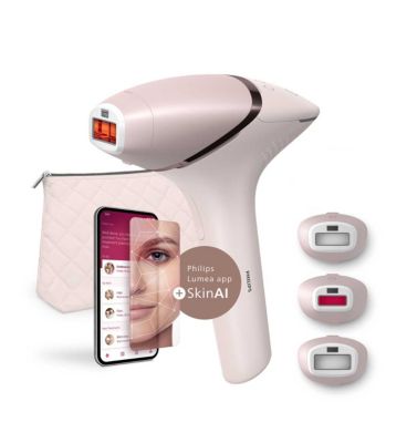 Philips Lumea 9900 Series, IPL Hair Removal Device, With SkinAI Technology, 3 Attachments, Corded & Cordless Use, BRI953/02