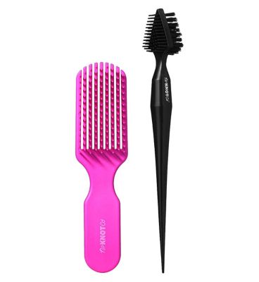 No Knot Co Edge Control & Mini Detangler Set
