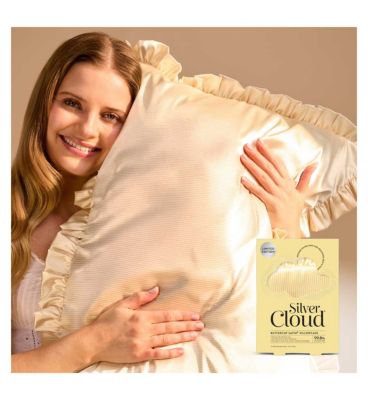 Silver Cloud Satin Frilly Pillowcase Twin Pack  - Buttercup Collection