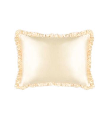 Silver Cloud Satin Frilly Pillowcase Twin Pack  - Buttercup Collection