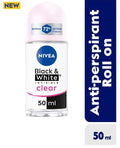 Black & White Invisible Clear Anti-Perspirant Roll-on For Women 48h - 50ml