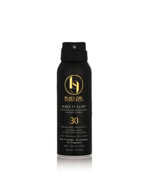 Black Girl Sunscreen Make It Glow SPF 30 Sunscreen Spray