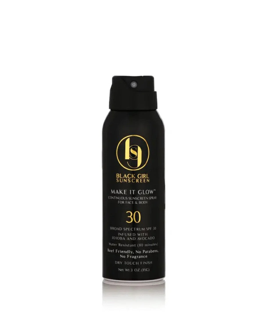 Black Girl Sunscreen Make It Glow SPF 30 Sunscreen Spray