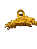 Light brown Wheat design hair claw clip