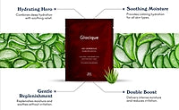 Glacique Aloe Vera + Hylauronic Acid Sheet Mask