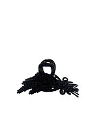 Black Wheat design hair claw clip
