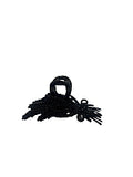 Black Wheat design hair claw clip