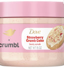 Dove Crumbl Exfoliating Body Scrub Strawberry Cookie, 15 oz