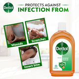 Dettol Antiseptic Liquid Disinfectant - 1litrs