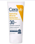 CeraVe 100% Mineral Sunscreen SPF 30 Face sunscreen With Zinc Oxide & Titanium Dioxide | Hyaluronic Acid + Niacinamide + Ceramides | Oil Free Sunscreen For Face | Travel Size Sunscreen 2.5oz/75ml