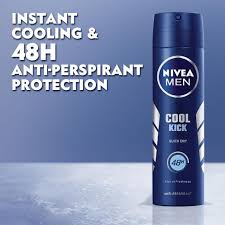 Cool Kick Anti-Perspirant Spray For Men, 48h - 200ml