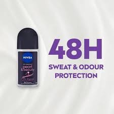 NIVEA Pearl & Beauty Black Pearl Fine Fragrance Anti-Perspirant Roll-On, 48h - 50ml 