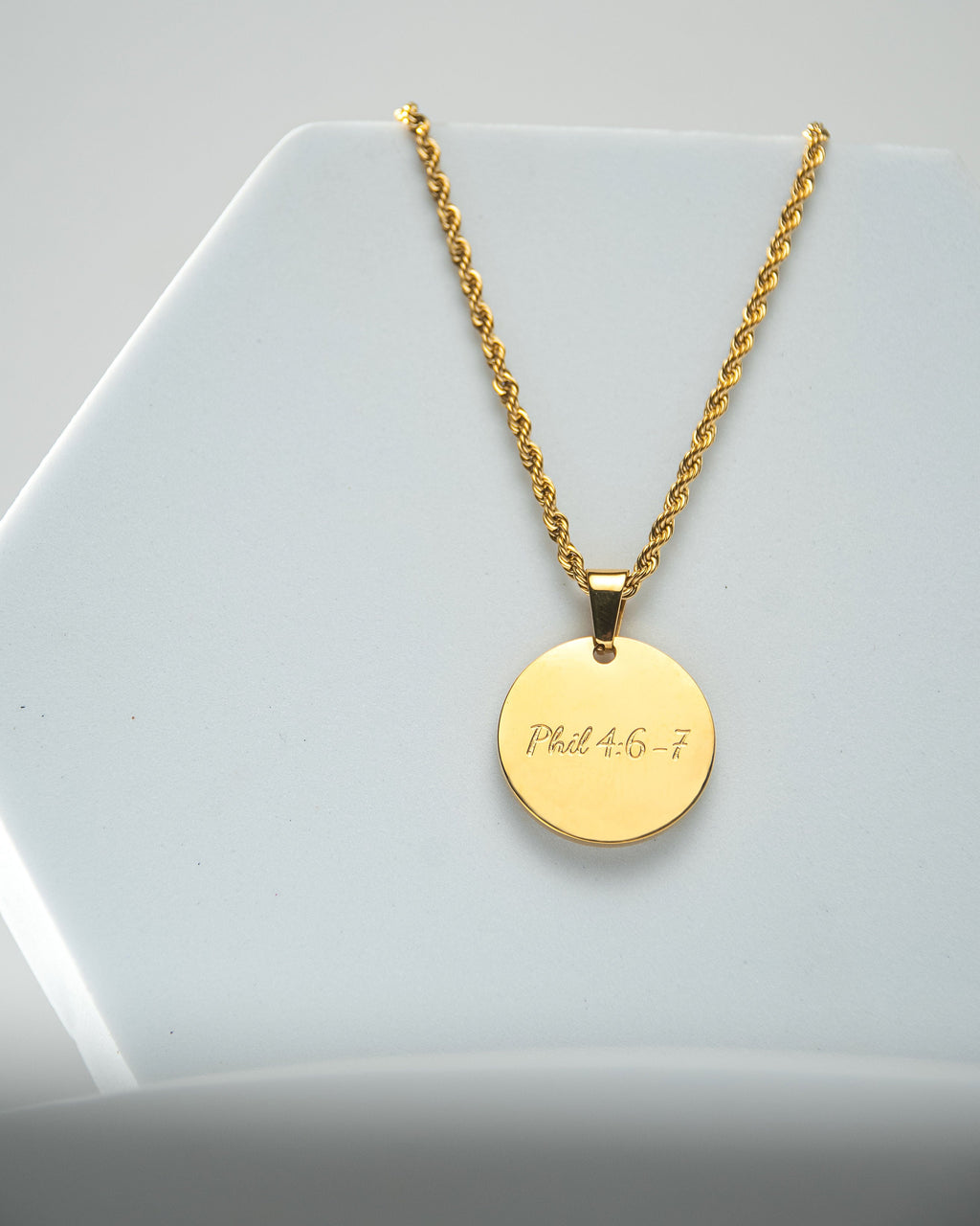 "Phil 4:6-7" Necklace