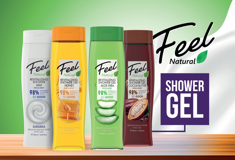 FEEL NATURAL SHOWER GEL HONEY 500ML