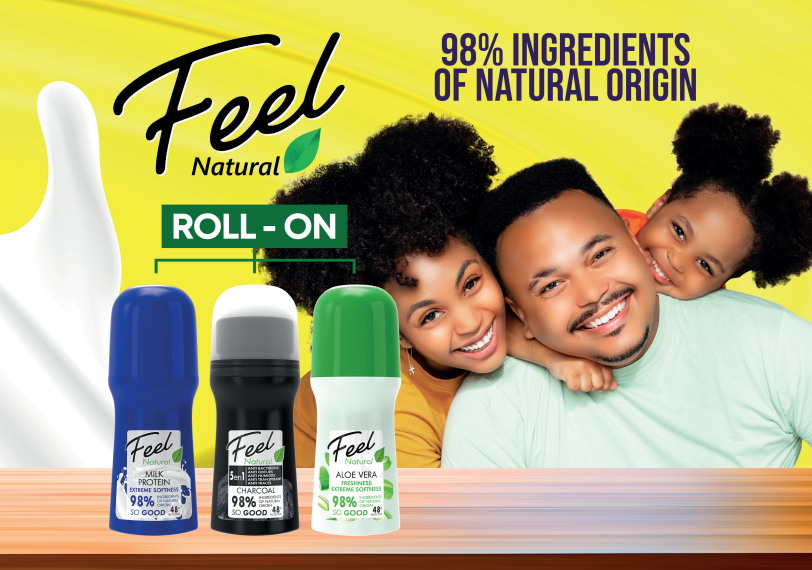 FEEL NATURAL ROLL ON CHARCOAL 50ML