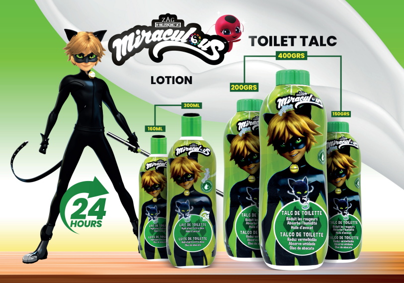 MIRACULOUS POWDER 400GRS CHAT NOIR