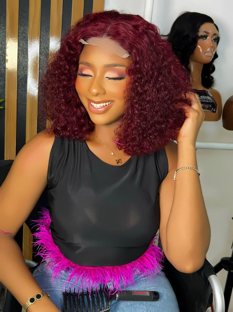 Wig Maroon