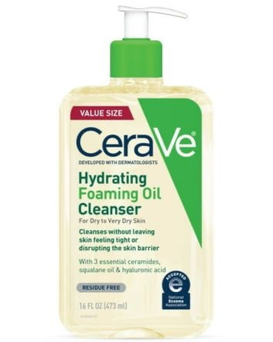Cerave hydrating foaming oil cleanser 16oz