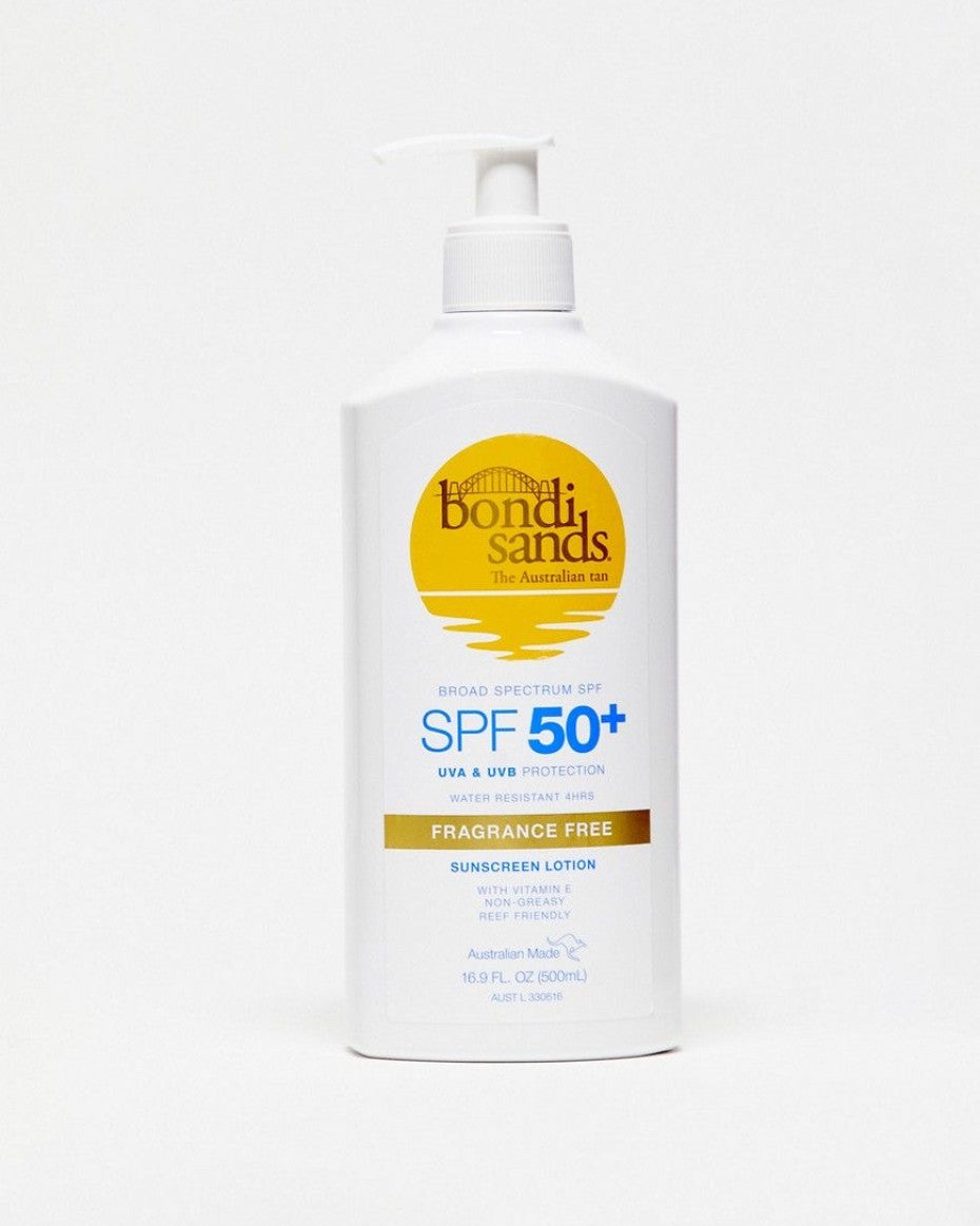 Bondi Sands Spf 50+ Fragrance Free Sunscreen Lotion Pump Pack 500ml